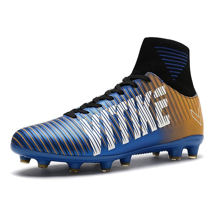 ASHION Kinder Fußballschuhe Performance Herren AG Fußball Stiefel High Top Sneaker