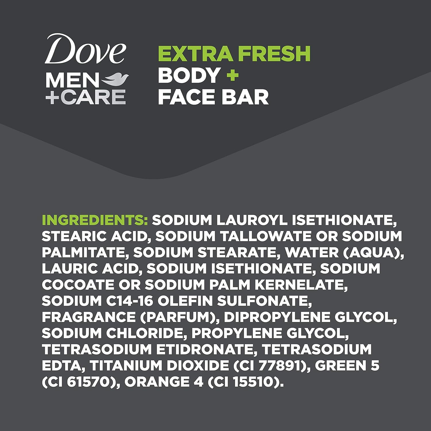 Dove Men+Care Bar 3 in 1 Cleanser for Body, Face, and Shaving to Clean and Hydrate Skin Extra Fresh Body and Facial Cleanser More Moisturizing Than Bar Soap 3.75 oz 20 Bars: Beauty
