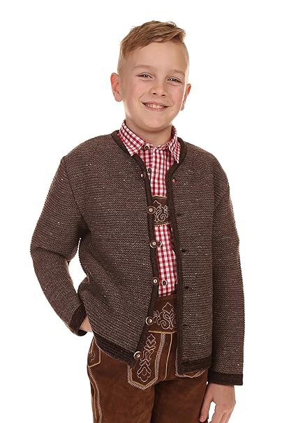 Isar Trachten Kinder Jacke & Weste 47086 braun mood