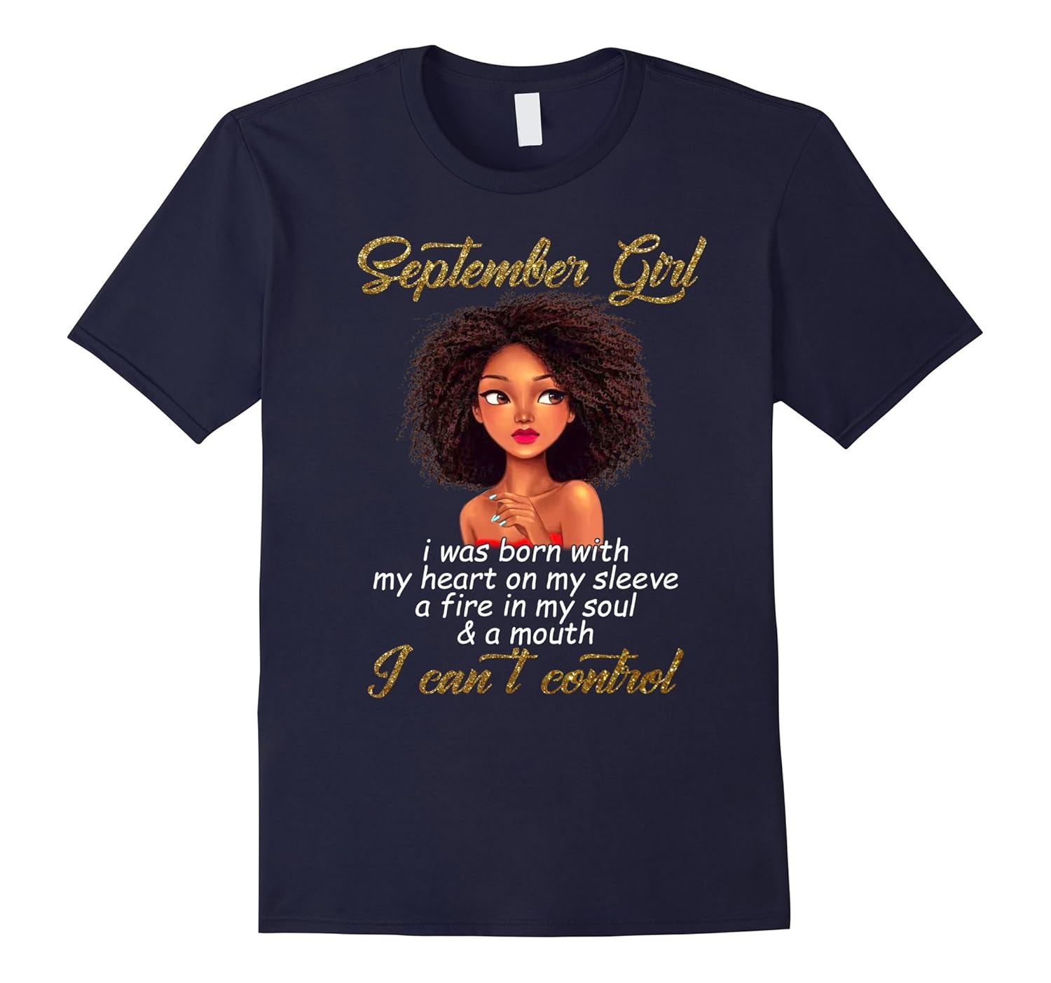 Women's I'm A September Girl Funny Birthday T-Shirt-Rose