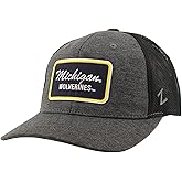 ZHATS Standard NCAA Officially Licensed Trucker Hat Carson Patch Brick Black, One Size