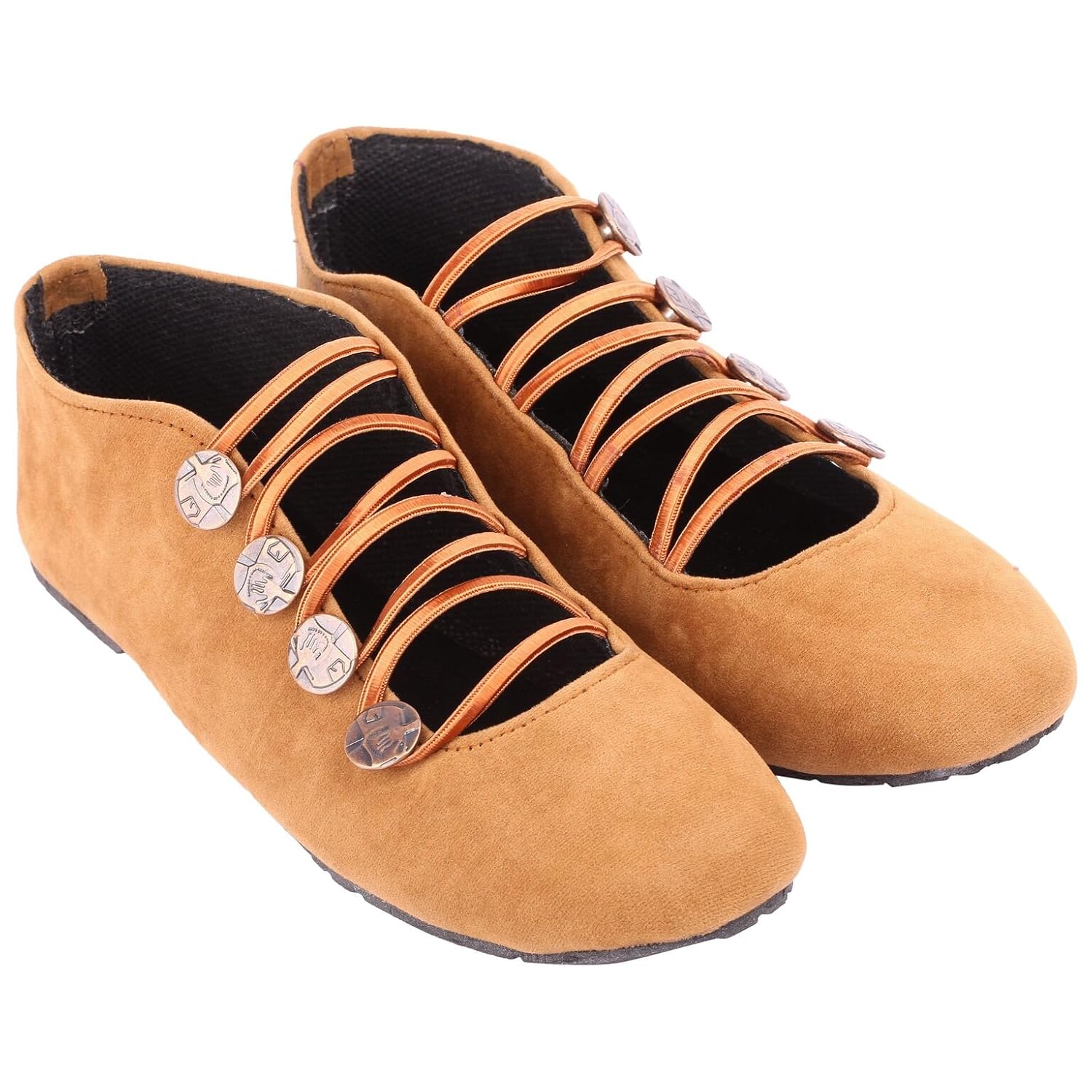 red choice collection beige casual velvet shoes for women and girls (rc074)