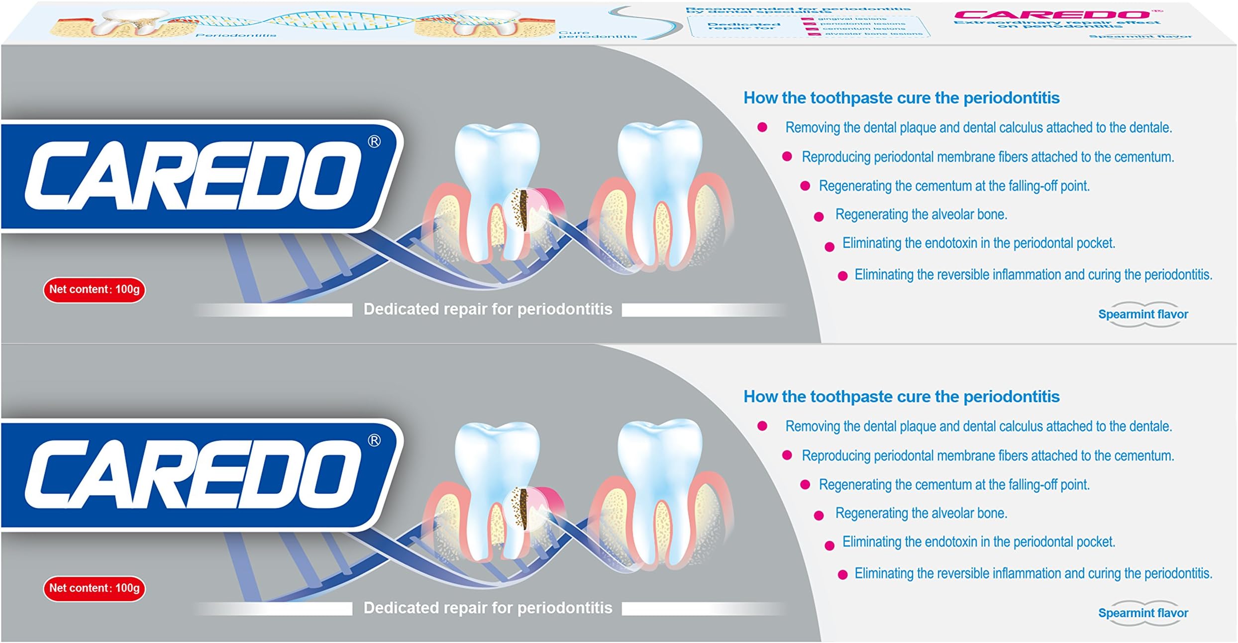 The toothpaste is the only product that can cure early and medium term periodontitis. is better than drugs and other medical means. Dental calculus fell off. .It's a natural material product. 100g*2