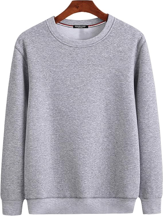 Amazon トレーナー メンズ 長袖 スウェットシャツ 無地 丸首 男女兼用 大きいサイズ Tシャツ 白 黒 紺 グレー ビーングリーン ワインレッド 春夏秋冬 トレーナー パーカー 通販