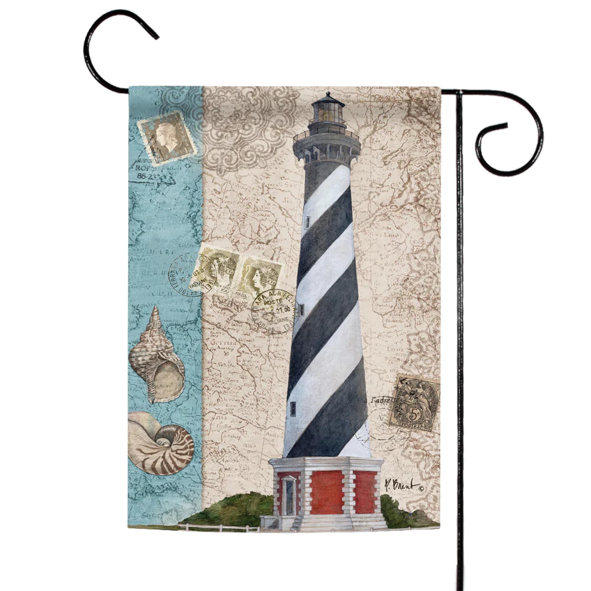 Toland Home Garden Harbor Point Lighthouse 12.5 x 18-Inch Decorative USA-Produced Garden Flag