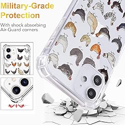 LuGeKe Cute Chicken Print Case for iPhone 12/12