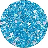 Daiyifiy 400Pcs Acrylic Star Beads, AB Colors Star Shape Beads Crystal Star Beads for Jewelry Making DIY Bracelet Earring Necklace Key Chains(109- Light Lake Blue AB)