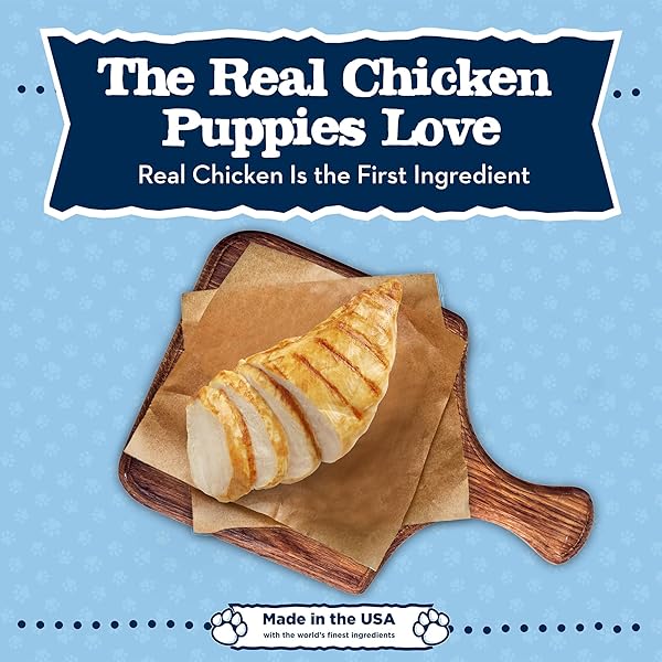 BLUE BUFFALO BABY BLUE TRAINING TREATS NATURAL PUPPY SOFT DOG TREATS, SAVORY CHICKEN 4-OZ BAG