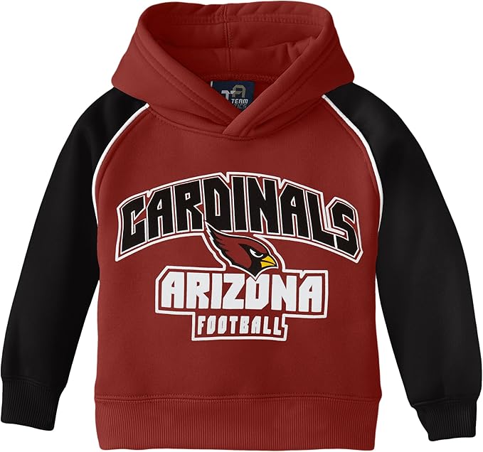 NFL Youth Arizona Cardinals Team Two Tone Fleece Hoodie, 8