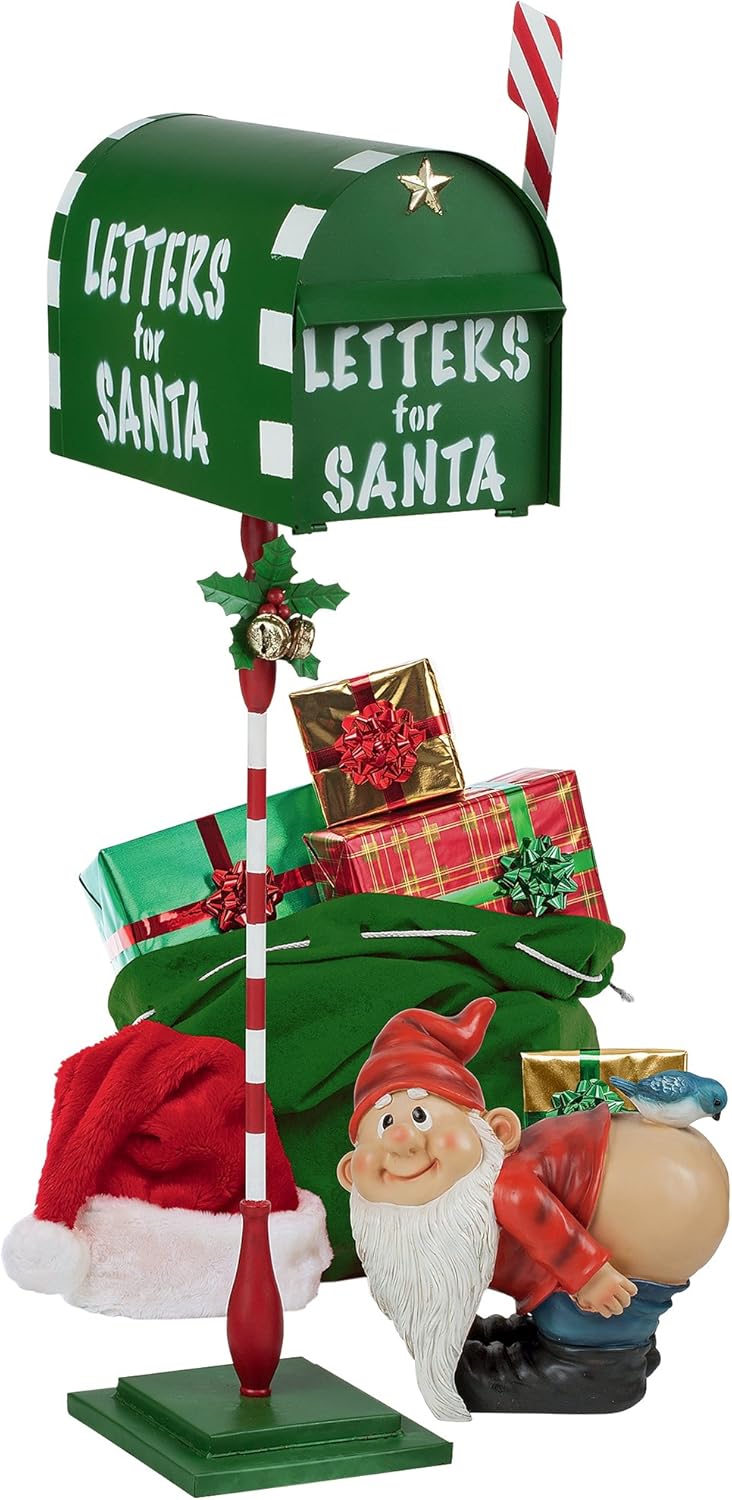 Immagini Natalizie Da Inviare Per Posta Elettronica.Design Toscano Fu16851 Cassetta Della Posta Per Le Lettere A Babbo Natale 20 5x35 5x86 5 Cm Amazon It Giardino E Giardinaggio