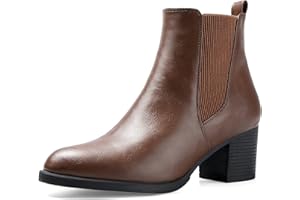 COASIS Women's Chelsea Boots Chunky Block Heel Slip On Ankle Booties with Elastic Sided