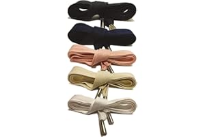 Beyond Trim Drawstring Cord Rope - Flat Cotton with Metal Tips 55 Inch Replacement Piping Drawcord String Clothing Hoodie Sewing DIY Crafts BR1115-B