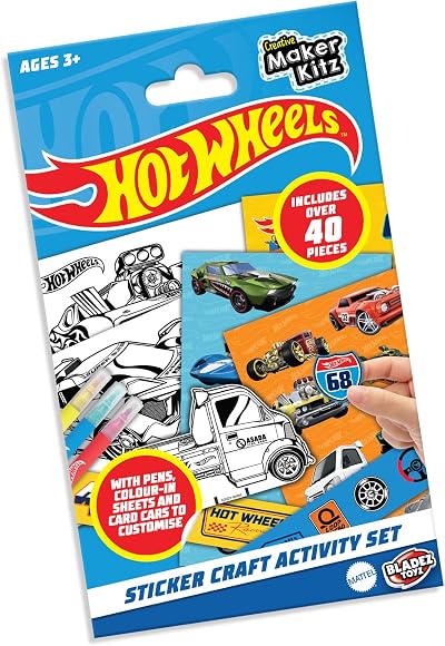 BLADEZ Hot Wheels Licensed Sticker Activity Set with Card Cars