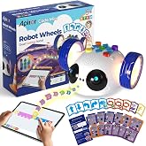 Apitor Robot Wheels STEM Learning Kit Coding Robot for Kids Ages 5-8 | Screen-Free &amp; App Coding, Build Computational Thinking for K-2, Classroom &amp; Family STEM Learning, Educational Toys