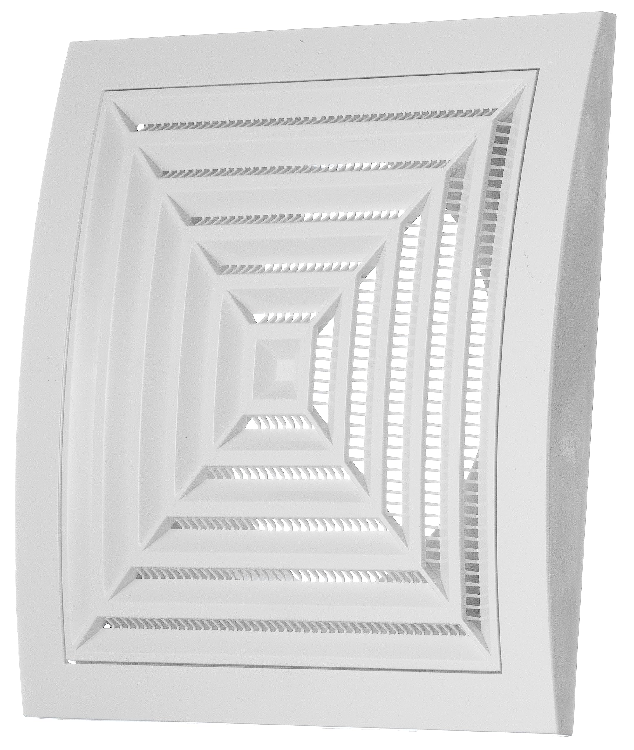 Steinberg14 White Ø 125mm / 5inch Plastic Ventilation Grille - Ceiling Vent Cover