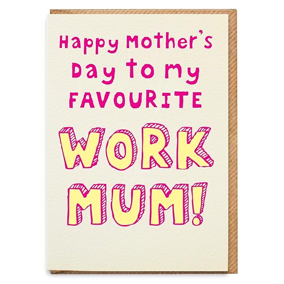 Work Mum Mother's Day Card Amazon.co.uk Office Products