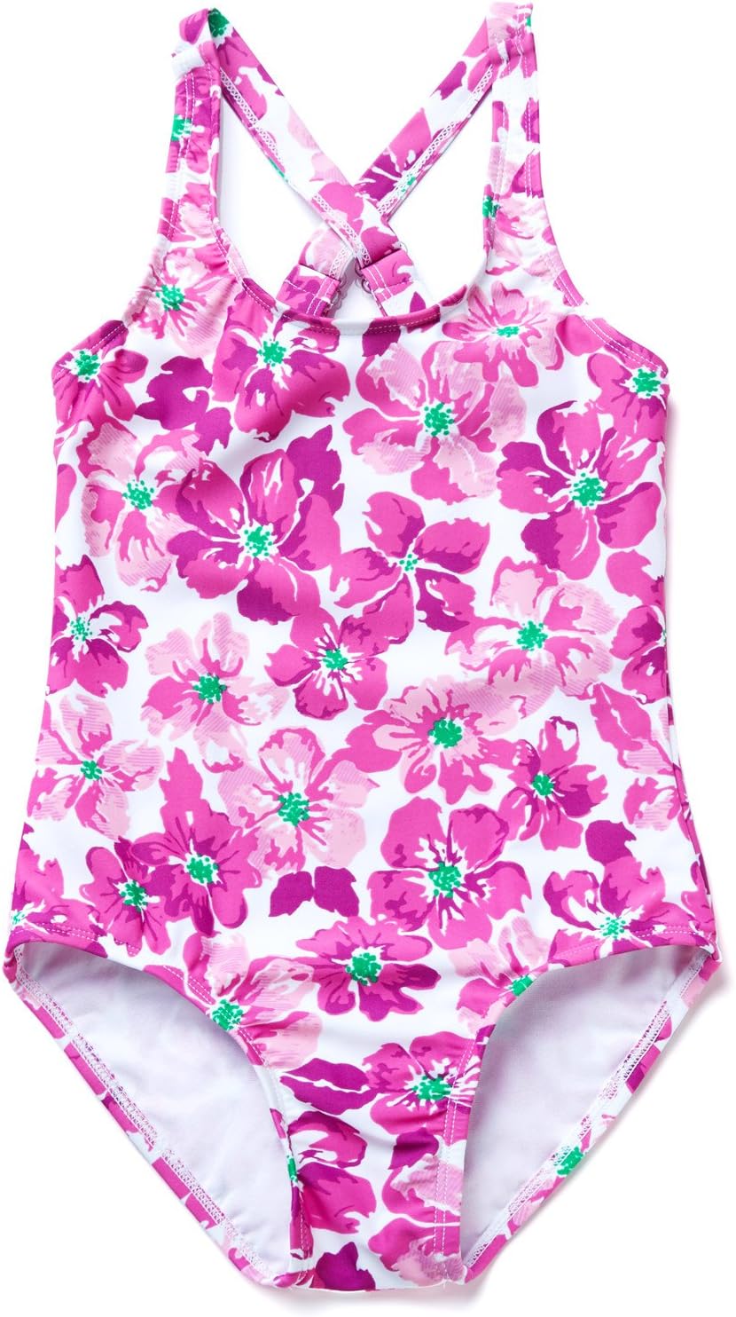 beautyin Girls Mermaid Scale Swimwear One Piece Adjustable Straps Bathing Suit