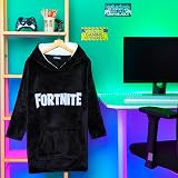 Fortnite Oversized Hoodie Blanket for Kids Fleece Hoodie Poncho Black Print 14+ view 3