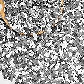 Taiyin 6.17 lb Epoxy Floor Flake, Black White Grey, 2-4 mm | 2.8 kg Blend Decorative Color Chip Epoxy Flakes for Garage Floor, Concrete Coating Paint Flake, Wall Interior Exterior