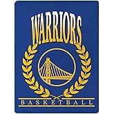 Northwest NBA Golden State Warriors Silk Touch Throw Blanket - Official NBA Licensed, Ultra-Soft Fleece | Cozy Game Day Essential for Fans, Unisex Gift, 46" x 60"