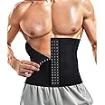 TAILONG Men Waist Trainer Belt Workout for Body Weight Loss Fitness Fat Burner Trimmer Band Back Support