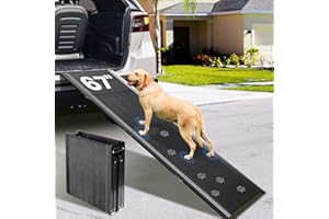 PALATALA Dog Ramp for Car, 67''x20'' Dog Ramps for Large Dogs with Non-Slip Surface, Folding Dog Car Ramp for Truck SUV Van, Outdoor Pet Ramp for Car Up to 250LBS, Portable Car Ramp for Dogs