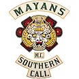Mayans Southern Cali M.C. Embroidered Patch - Front Vest Biker Gang Emblem, Iron-On