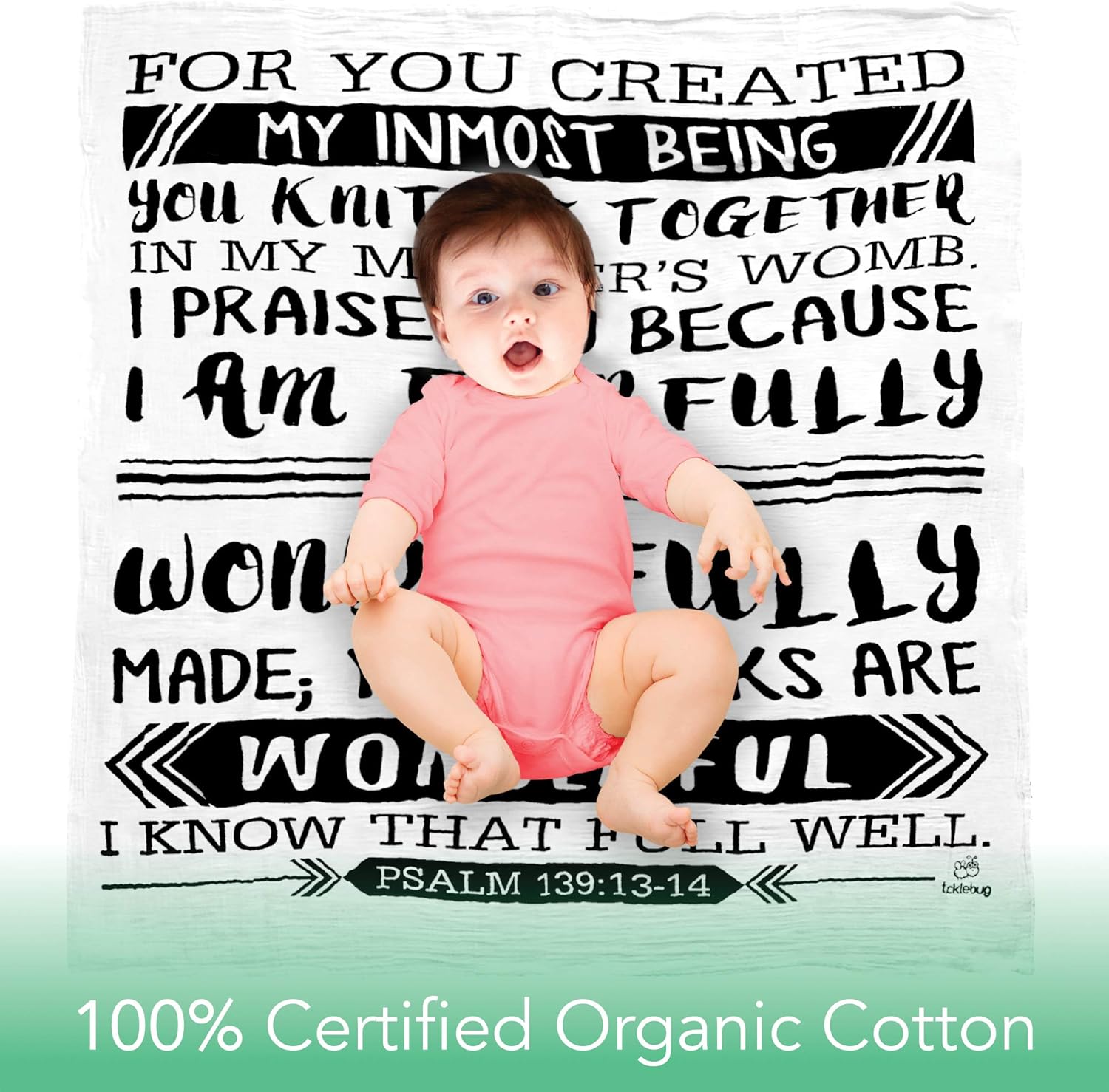 psalm 139 swaddle blanket