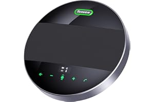 Tenveo MagiCall Conference Speaker with Microphone, Bluetooth/Wireless/USB omnidirectional Speakerphone Noise Cancelling Conference Call 360 Pickup for 10~15 People Online Meeting