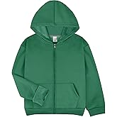 BIG ELEPHANT Kids' Fleece Lined Zip Up Hoodie – Warm Boys' Winter Jacket with Kangaroo Pockets, Soft Cotton School Sweatshirt