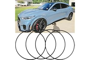 DREAMOTOR Wheel Rim Protector Set of 4, 20 Inch Alloy Rim Guards for Car Rims Compatible with Tesla Model Y 3 S Honda CRV Dodge Charger Toyota Ford Mustang Mach-E Explorer 3 Series X5 Hyundai Audi A4
