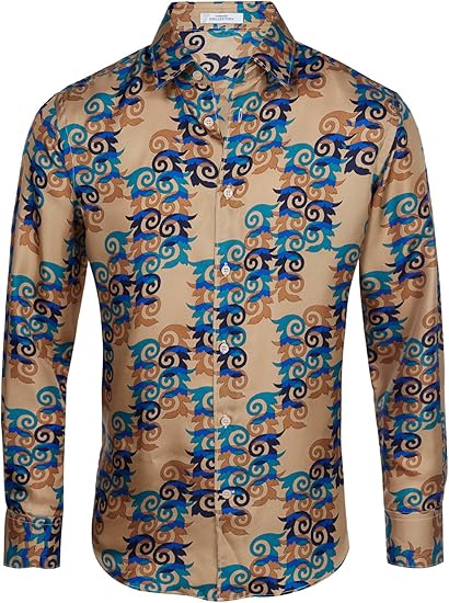 Amazon Versace ヴェルサーチ シャツ M 03 He 40 Jp 40 It 15 5 Us ブラウン 並行輸入品 シャツ 通販