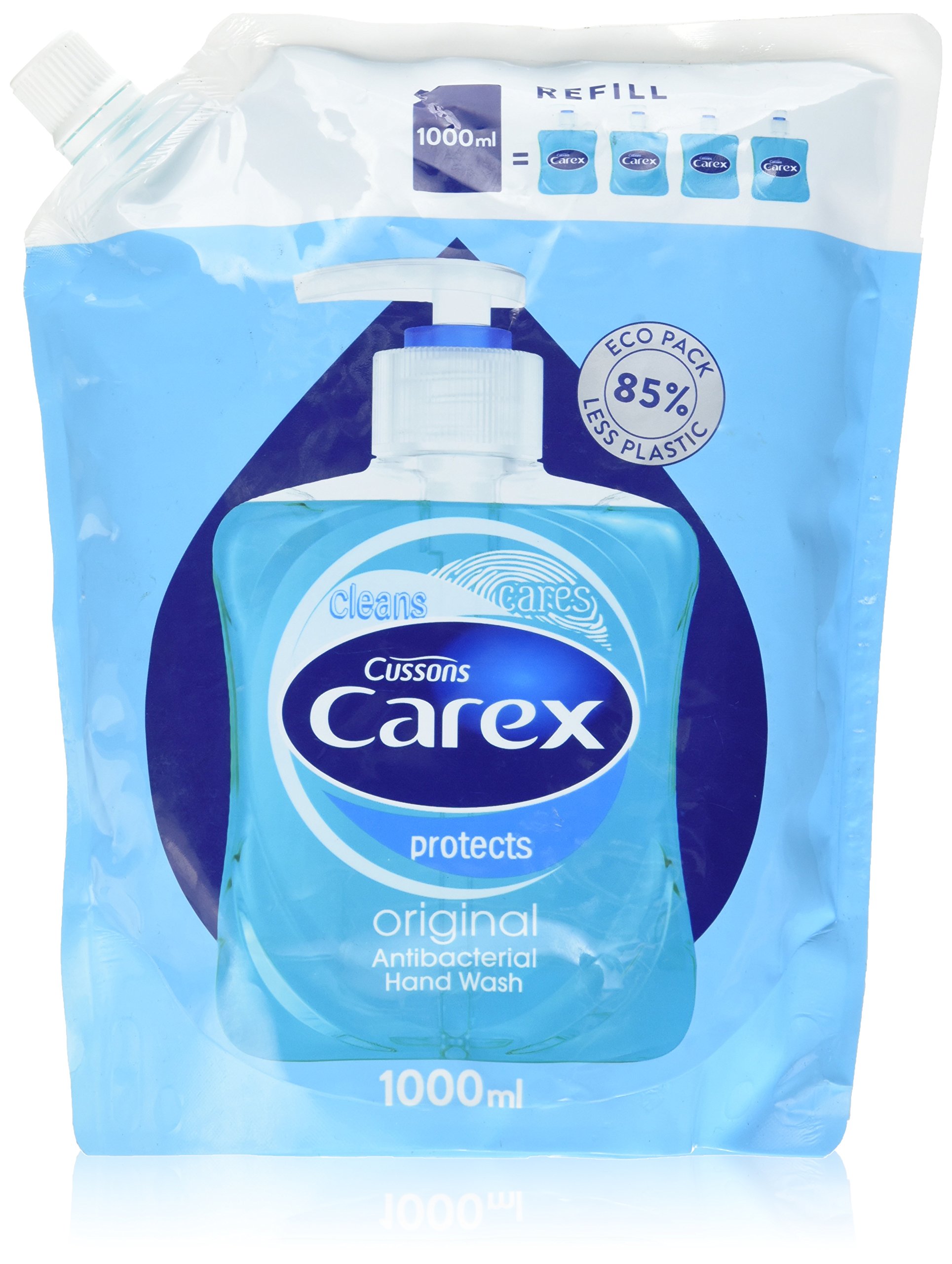 Cussons Carex Original Antibacterial Hand Wash Refill Pack, 1 Litre