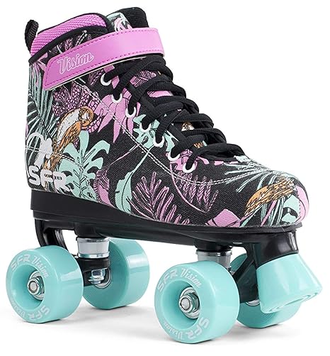 SFR Vision Canvas Rollschuhe Disco Roller Kinder Mädchen floral