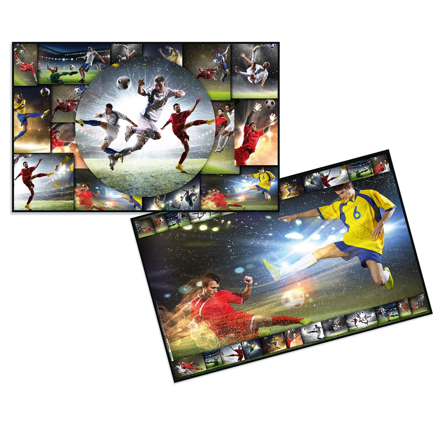 Herma 19378 Desk Mat Non-Slip (55 x 35 cm/Dogs, Motif On Both Sides, for Children 1 Mat Football Motif Format 55 x 35 cm Fussball