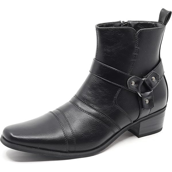 Amazon.com | Metrocharm Diego-02 Men's Belt Strap Studded Western