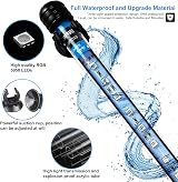 VARMHUS LED Aquarium Light with Remote 13 Colors Submersible 58.5cm view 4
