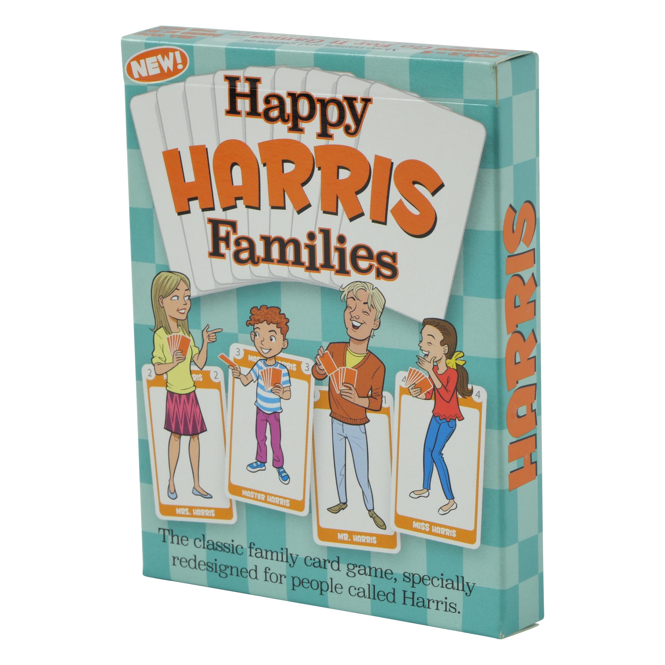 HAPPY FAMILIES card game - HARRIS EDITION. Entertaining new personalised present for people named HARRIS !!