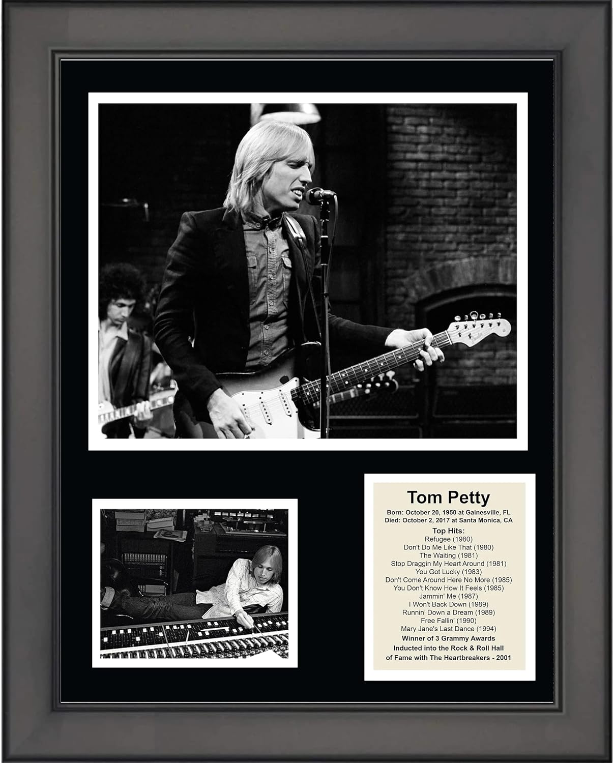 Photographs - HOFSM.COM Hall of Fame Sports Memorabilia Framed Tom Petty Top Hits Biography 12