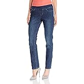 JAG Jeans Women's Peri Mid Rise Straight Leg Pull-on Jeans
