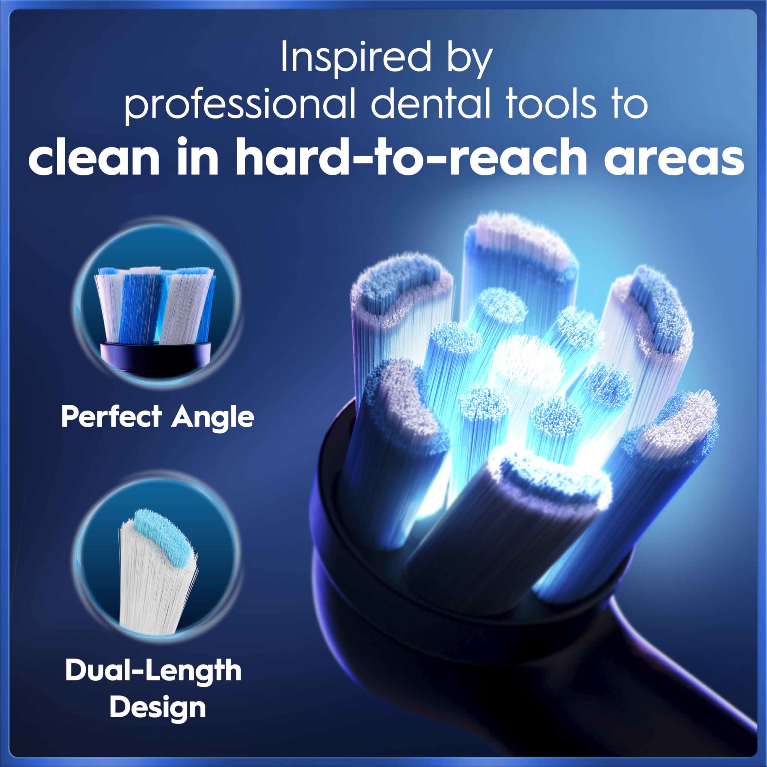 Oral-B iO3 Electric Toothbrush, 2 Toothbrush Heads, Pressure Sensor, Toothbrush for Adults with Travel Case, Gift Ideas for Him/Her, Matt Black, UK 2 pin plug