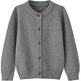 Toddler Knit Cardigan Little Boy Girl Button Up Sweater 18 Months - 12 Years