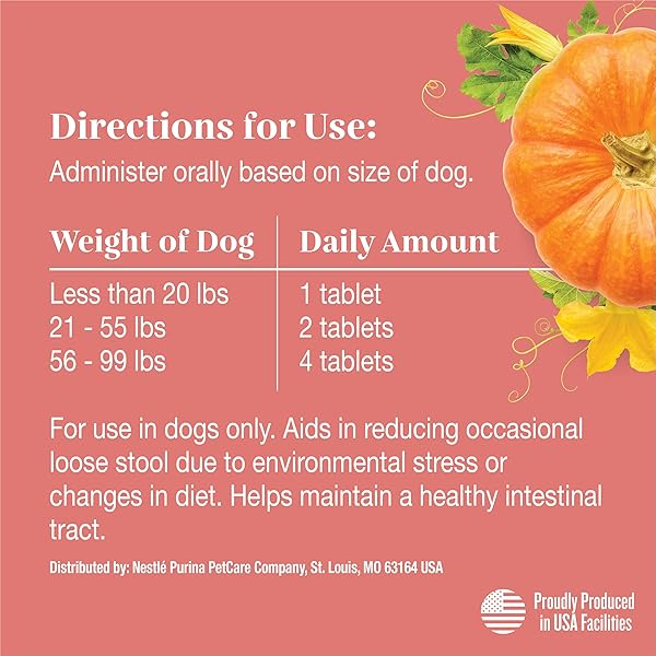 EVERROOT DOG SUPPLEMENTS POWERED BY PURINA DIGESTION CHEWABLE TABLETS WITH PUMPKIN – 4.23 OZ. CANISTER