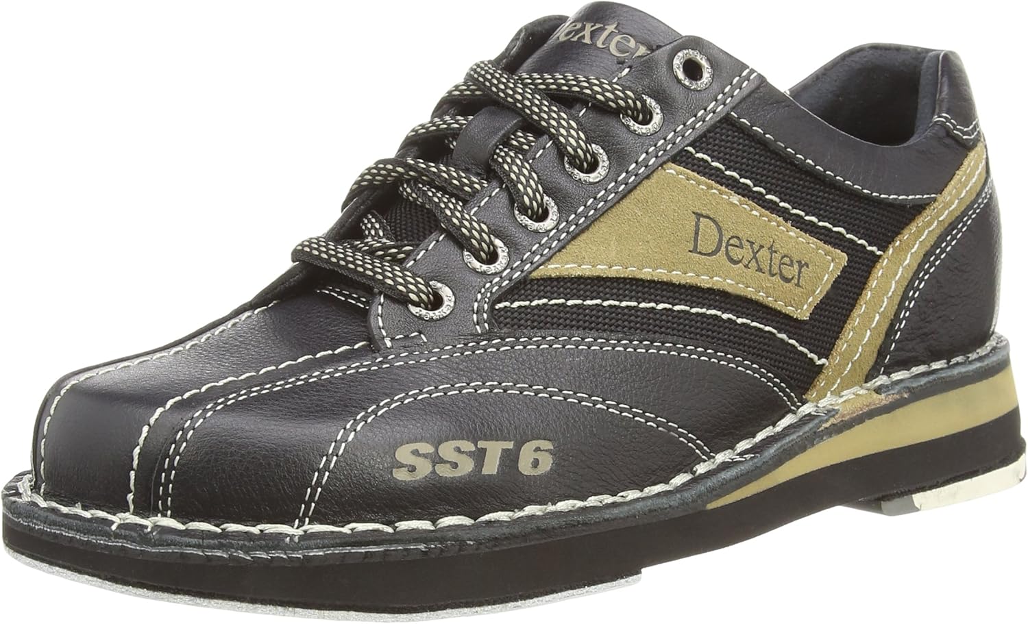 Dexter Men's SST 6 LZ Bowling Shoes Black/Stone, US 10.5, UK 9