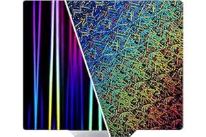 NORTHRENDA Upgraded 3D Printer 300x250mm PEL+PEB Sheet Double Sided Smooth Spring Steel Build Plate Flexible Heated Bed Without Magnetic Bottom for SV01 SV02 QIDI X-Max 3D Printers