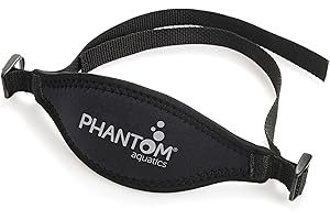 Phantom Aquatics Rapido Boutique Collection Scuba Snorkeling Snorkel Mask Adjustable Neoprene Mask Strap for Added Comfort