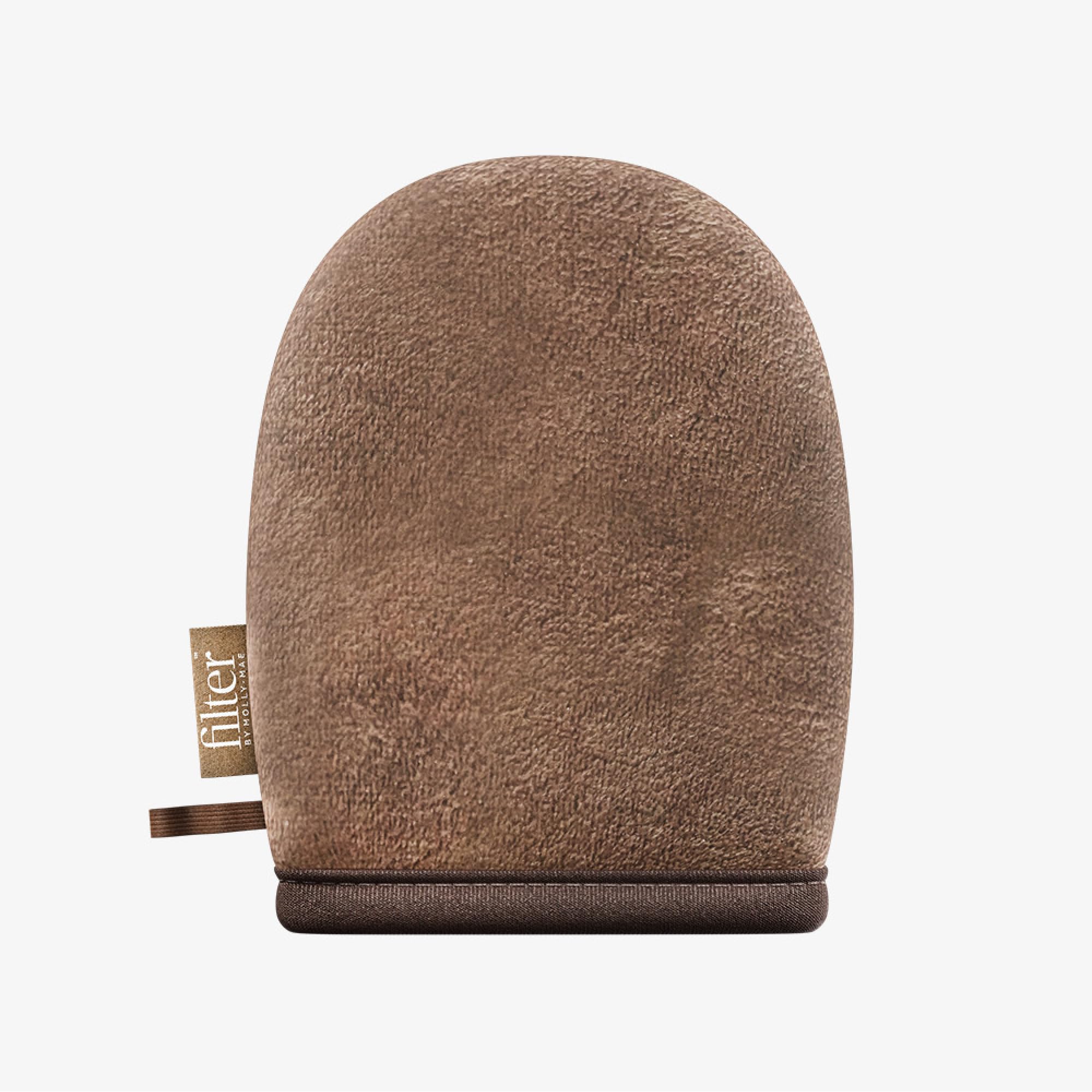 Filter by Molly-Mae Mini Velvet Tanning Mitt for Face, Hands and Feet - Soft Double Sided Self Tan Applicator for Smooth and Streak Free Finish, Reusable and Washable