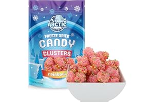 Arctic Farms Freeze Dried Candy Gummy Clusters Candies 2oz Bagged and Boxed (Rainbow)