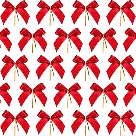 Buy Sumind Christmas Bow Ribbon Bow for Christmas Tree, Christmas Wreath, Gift Decoration (48