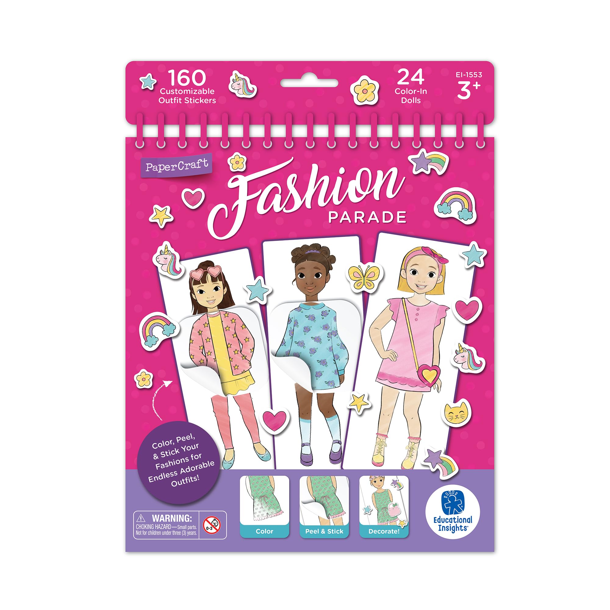 Learning Resources PaperCraft Fashion Parade, Paper Dolls, Fashion Boutique Toy, Ages 3+